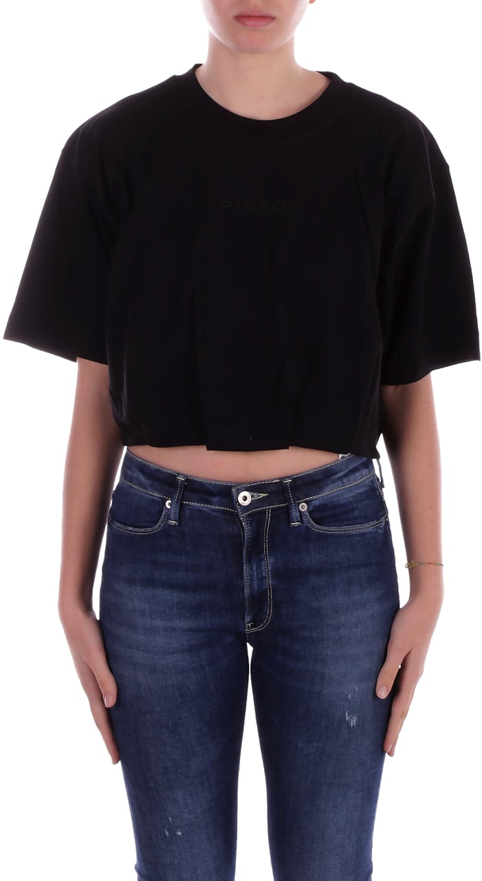 Pinko T-Shirts And Polos Nero Limousine Zwart