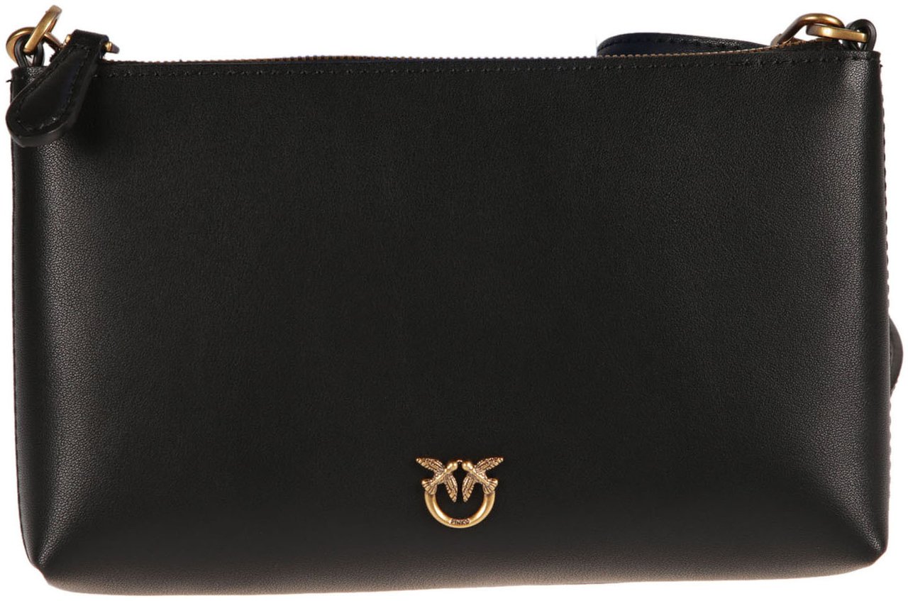 Pinko Flat Horizontal Mini Bag Black Zwart