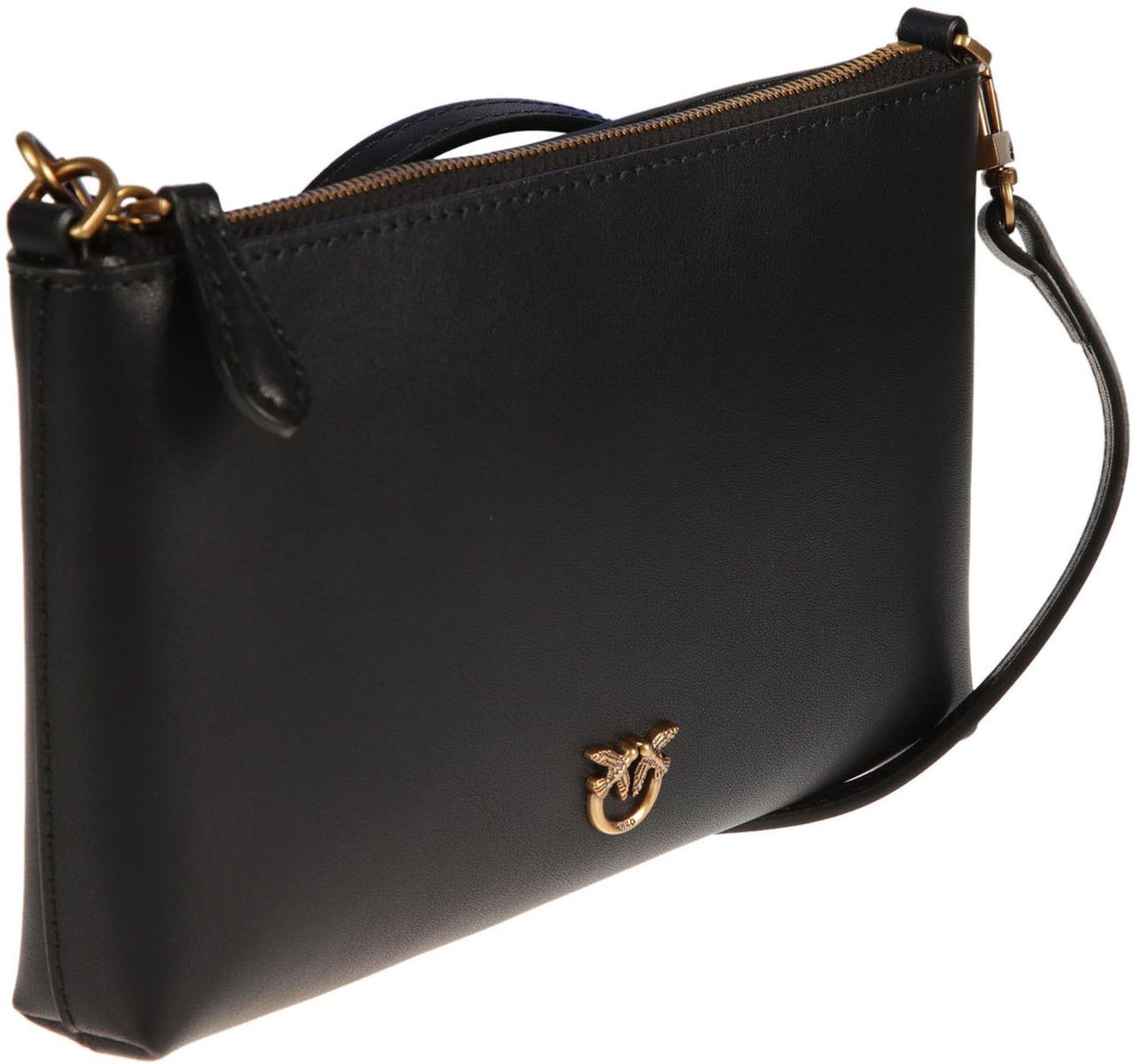 Pinko Flat Horizontal Mini Bag Black Zwart
