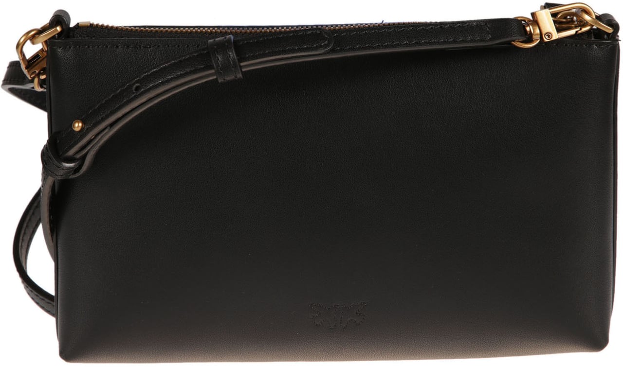 Pinko Flat Horizontal Mini Bag Black Zwart