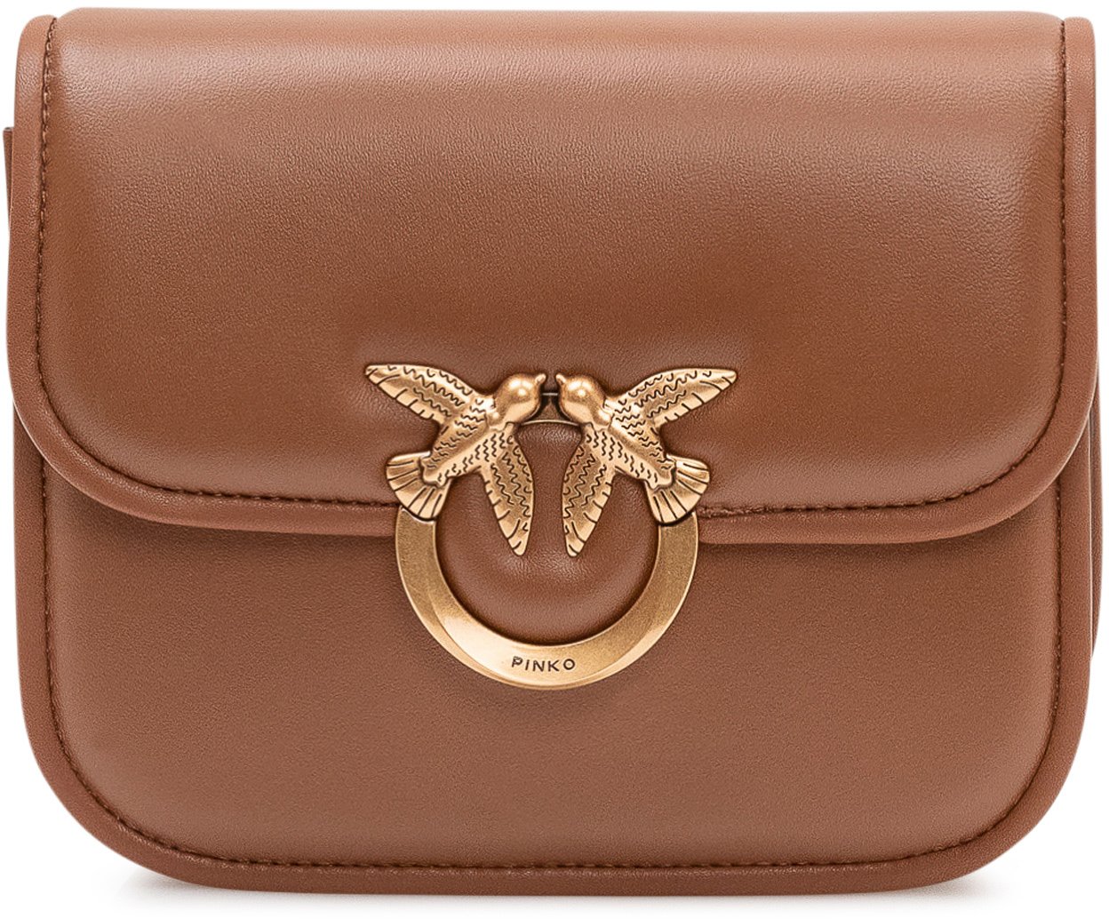 Pinko Borsa Love Box Mini con Patta Beige