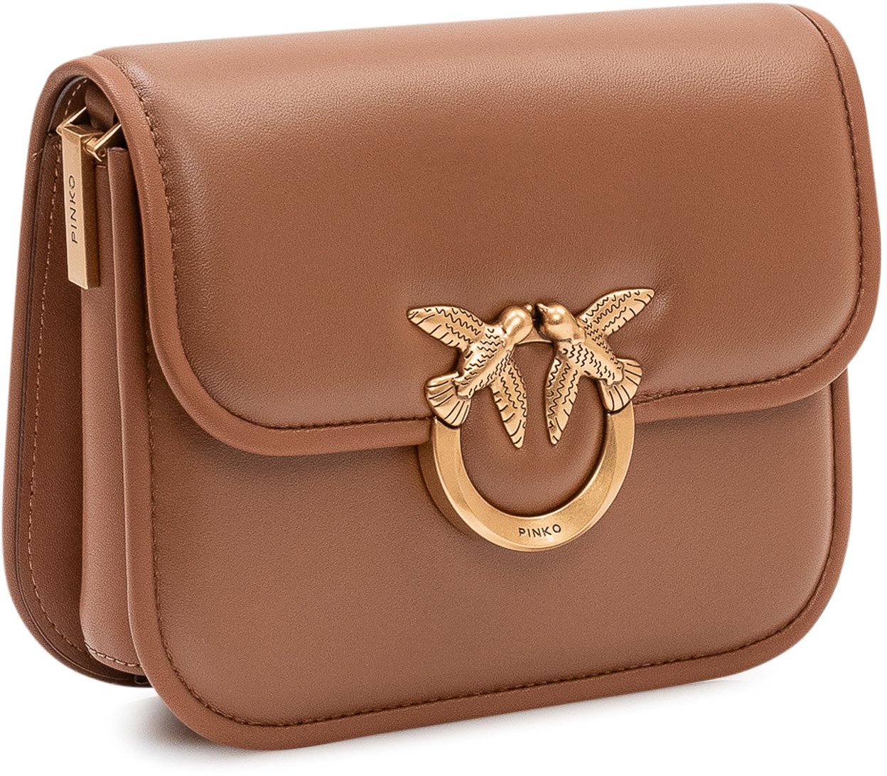 Pinko Borsa Love Box Mini con Patta Beige