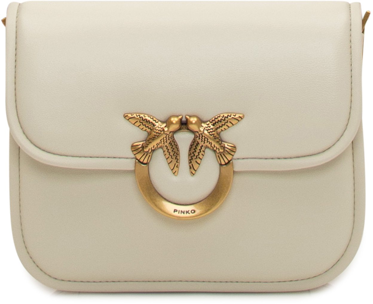 Pinko Borsetta Squadrata a Spalla Wit