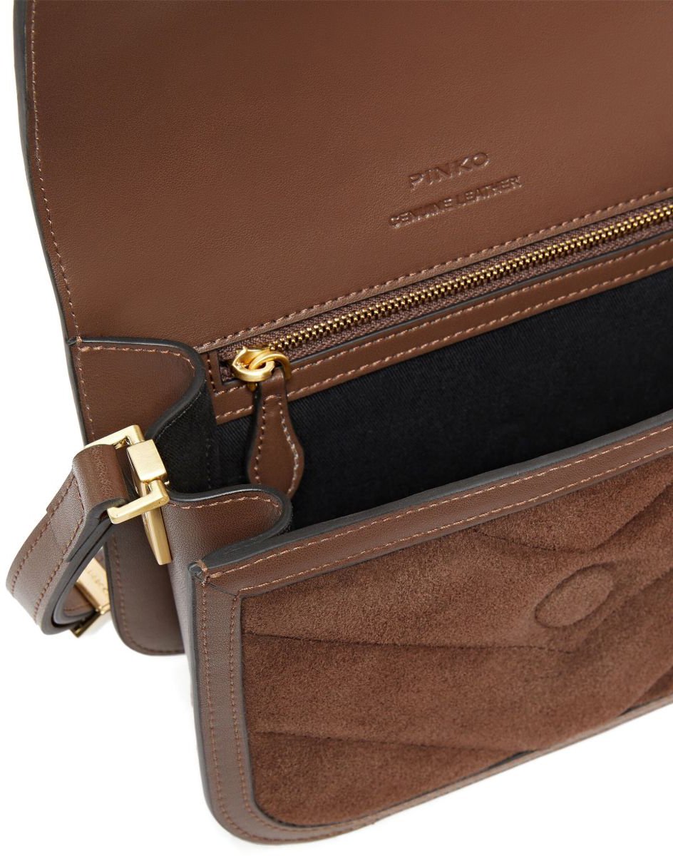 Pinko Bags Marrone Castano Matt Gold Bruin