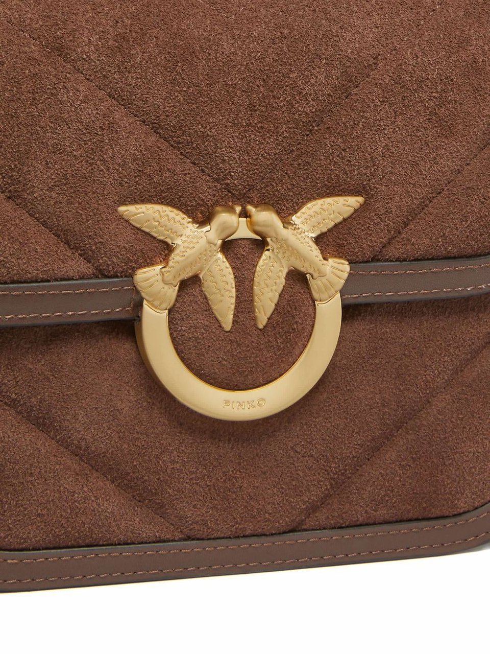 Pinko Bags Marrone Castano Matt Gold Bruin