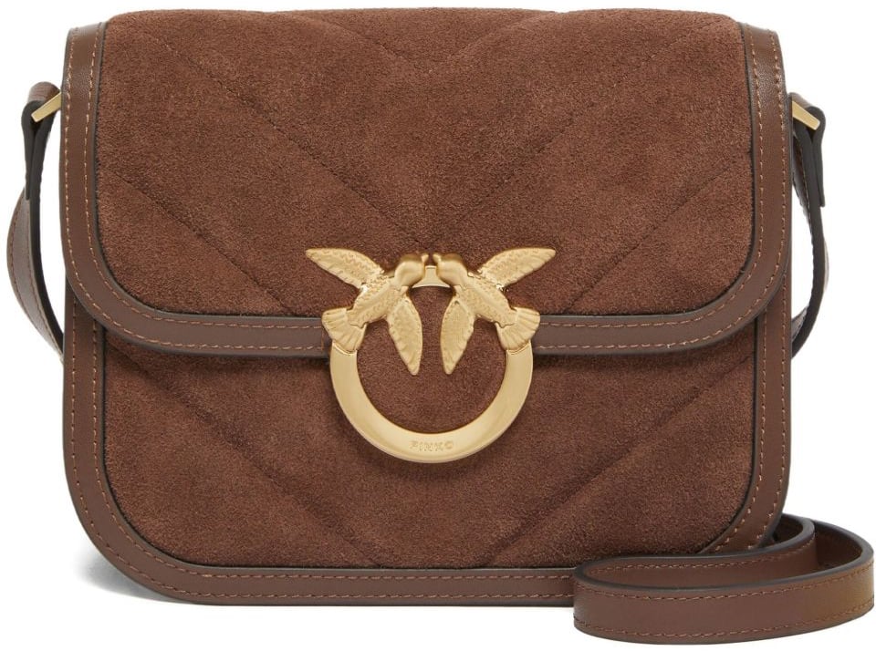 Pinko Bags Marrone Castano Matt Gold Bruin