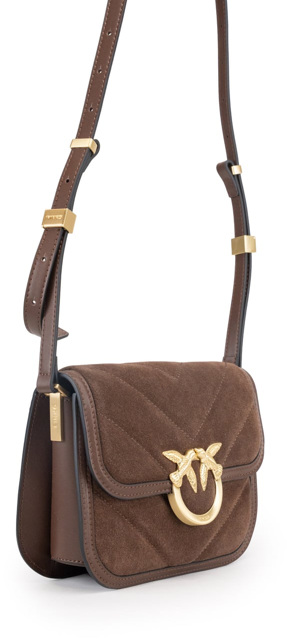 Pinko Bags Marrone Castano Matt Gold Bruin