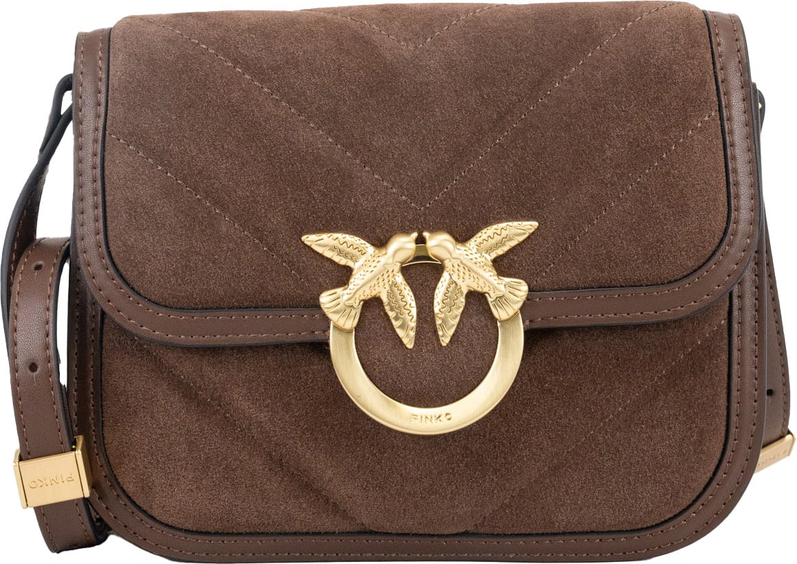 Pinko Bags Marrone Castano Matt Gold Bruin