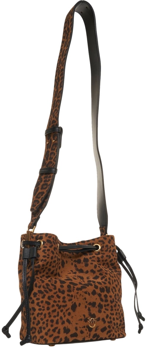 Pinko Bucket bag with animal print Bruin
