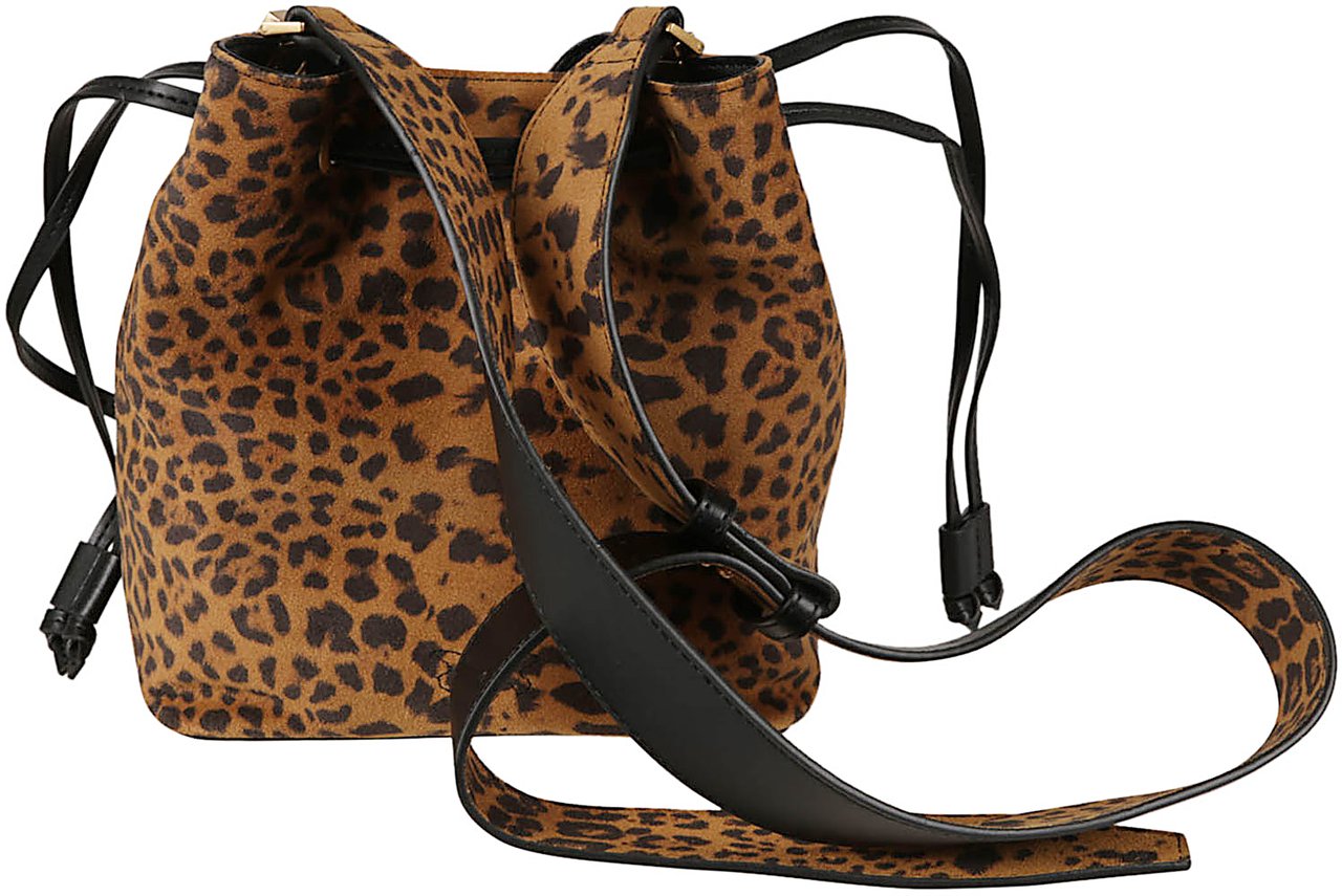 Pinko Mini Bucket Bag Brown Bruin