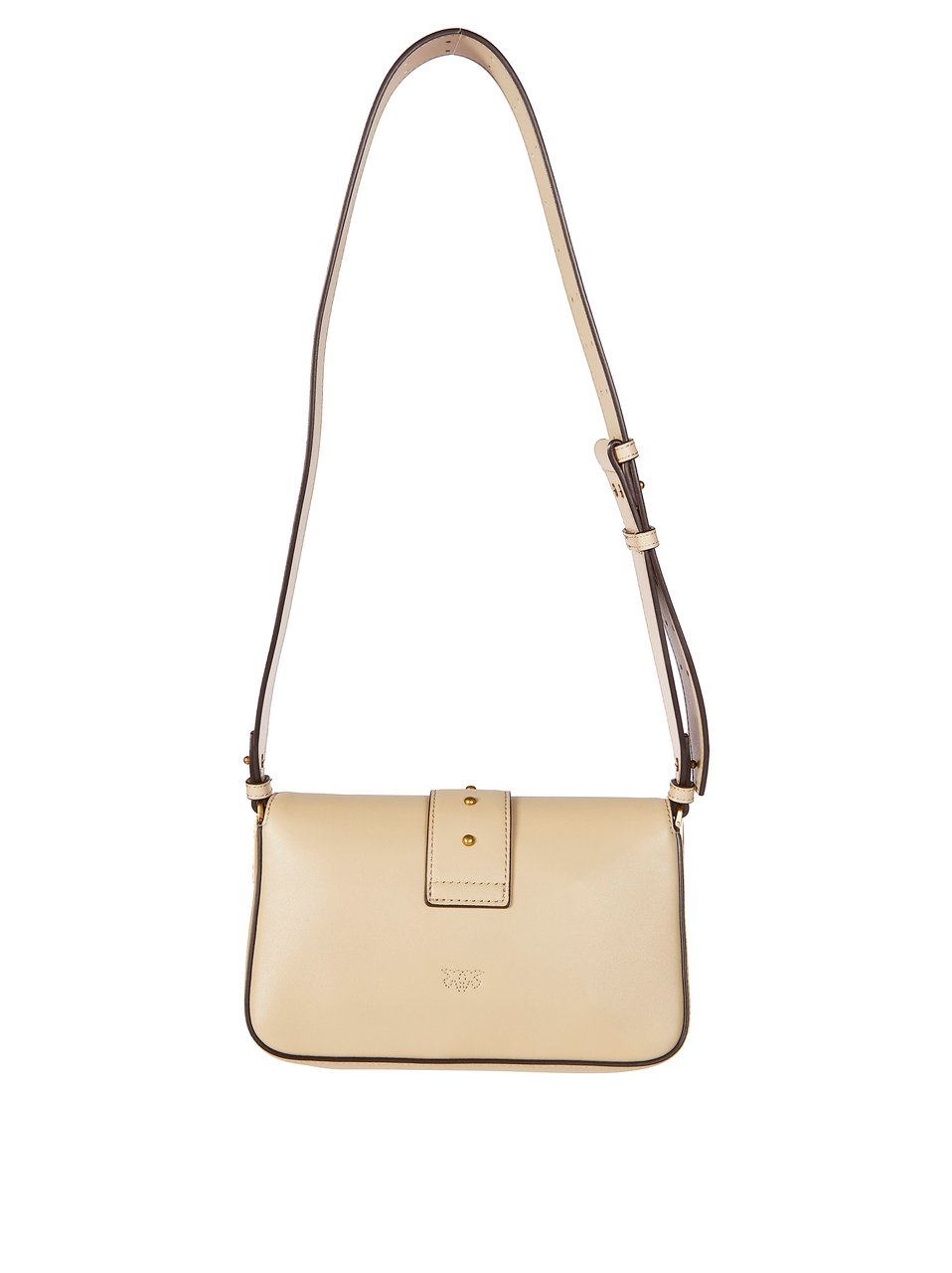 Pinko One Mini Slouchy Smooth Shoulder Bag Neutraal