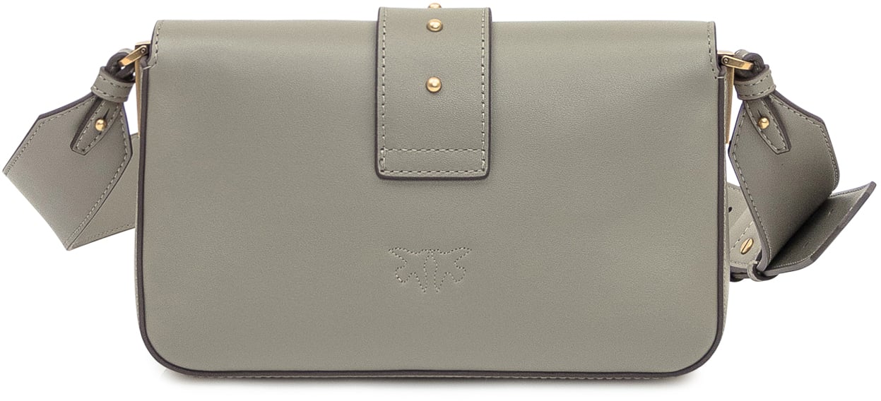 Pinko Pinko Borsa Love Classic Icon in Pelle Grijs