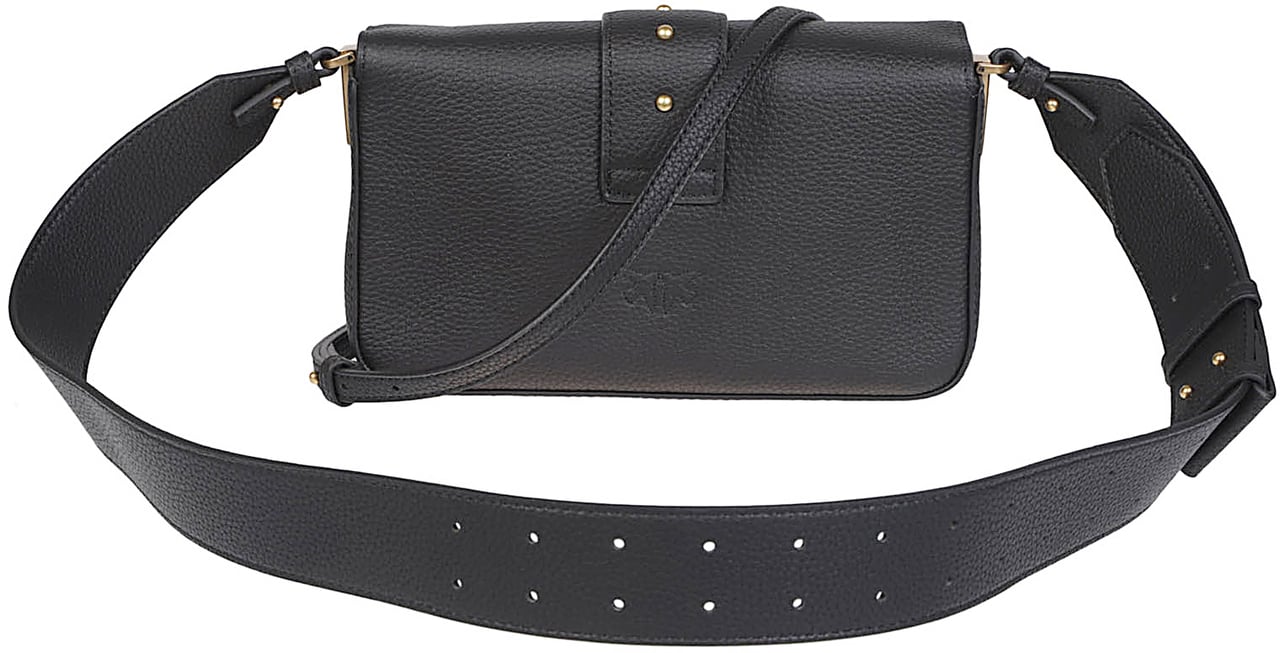 Pinko Love One Slouchy Mini Bag Black Zwart