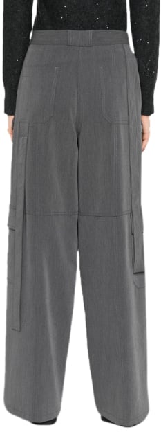 Pinko Trousers Grey Grijs