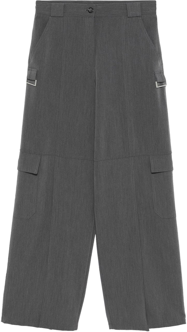Pinko Trousers Grey Grijs