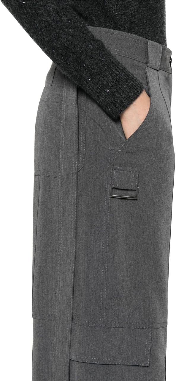 Pinko Trousers Grey Grijs