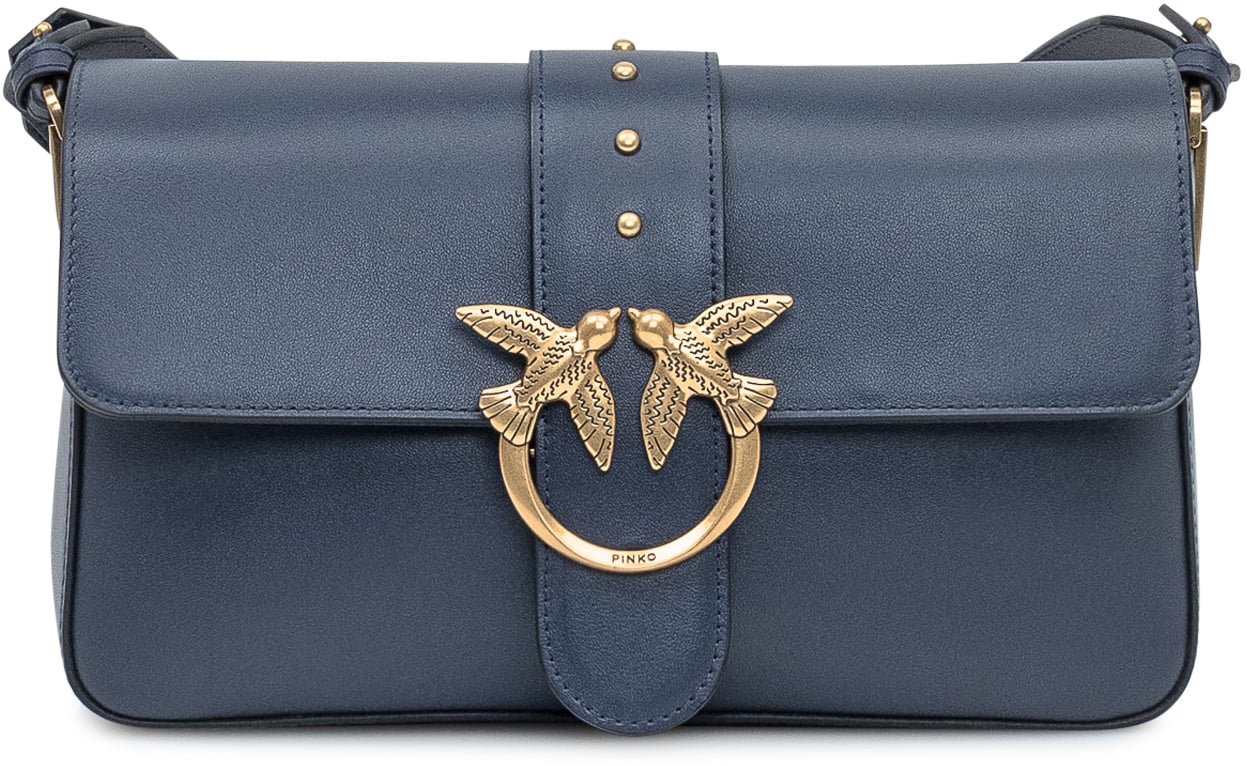 Pinko Pinko Borsa Love Bag Icon Simply in Pelle Blauw