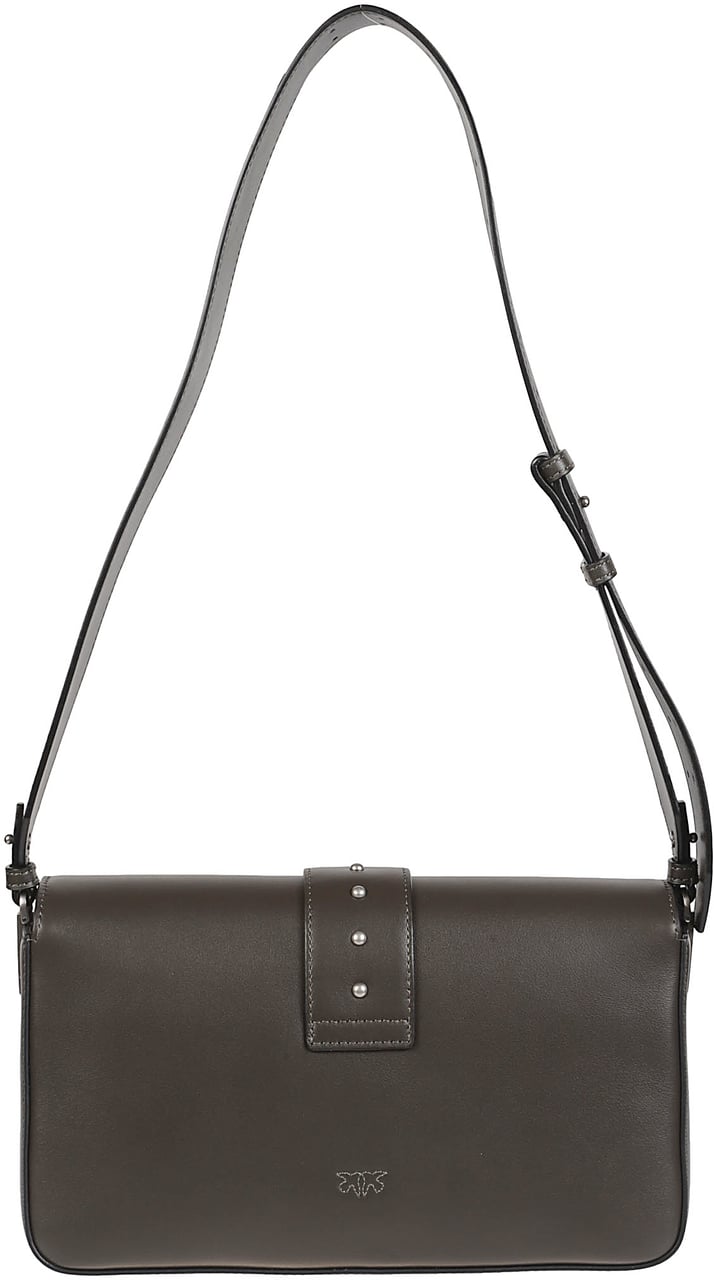 Pinko Love One Classic Slouchy Bag Green Groen