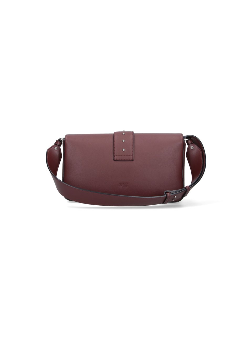 Pinko Leather Shoulder Bag With Logo Wit