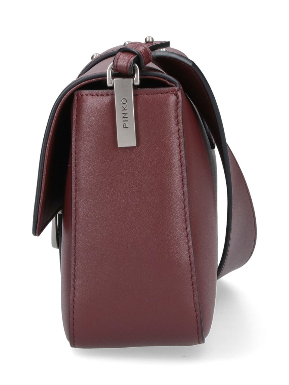 Pinko Leather Shoulder Bag With Logo Wit