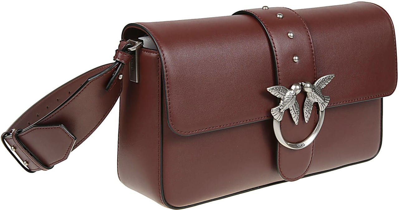 Pinko Love One Classic Slouchy Bag Red Rood