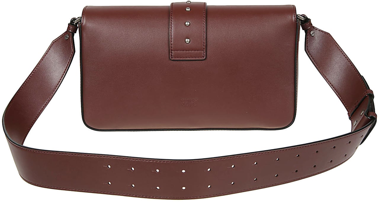 Pinko Love One Classic Slouchy Bag Red Rood