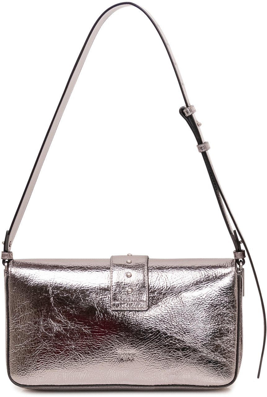 Pinko Borsa a Spalla Love One con Tracolla Regolabile Zilver