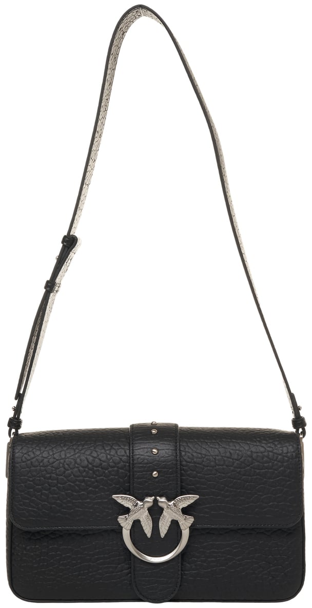 Pinko Borsa a spalla 'Love Bag Slouchy' Zwart