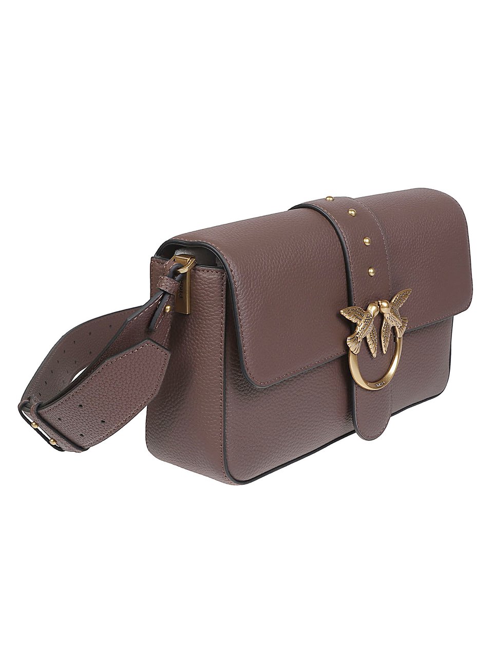 Pinko Love One Slouchy Classic Bag Brown Bruin