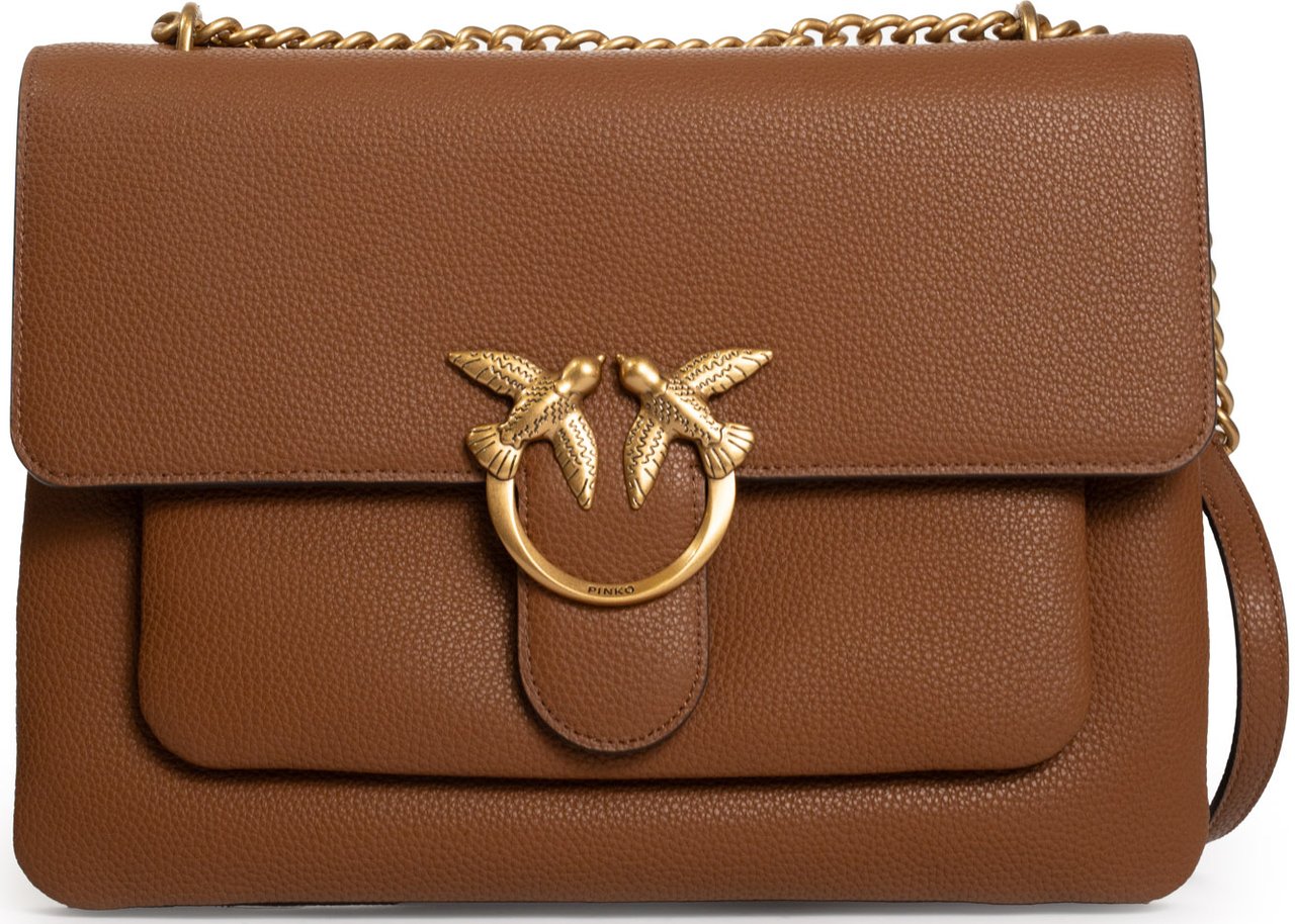 Pinko Bags Marrone Leoneantique Gold Bruin