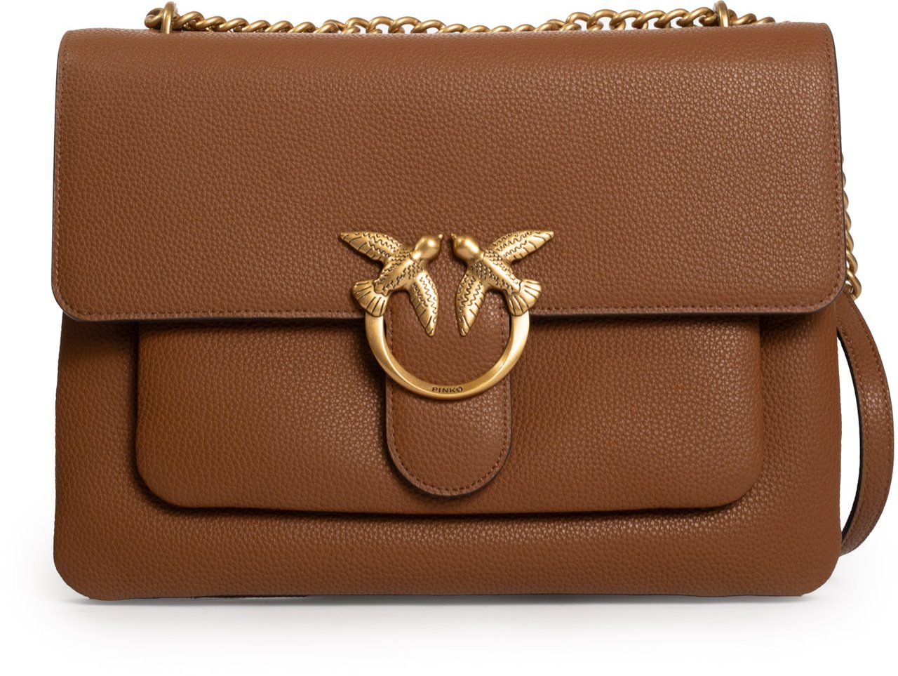 Pinko Bags Marrone Leoneantique Gold Bruin