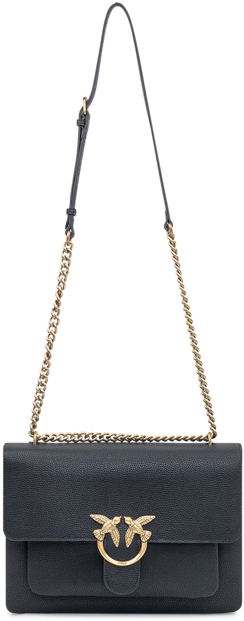 Pinko Bags Neroantique Gold Goud