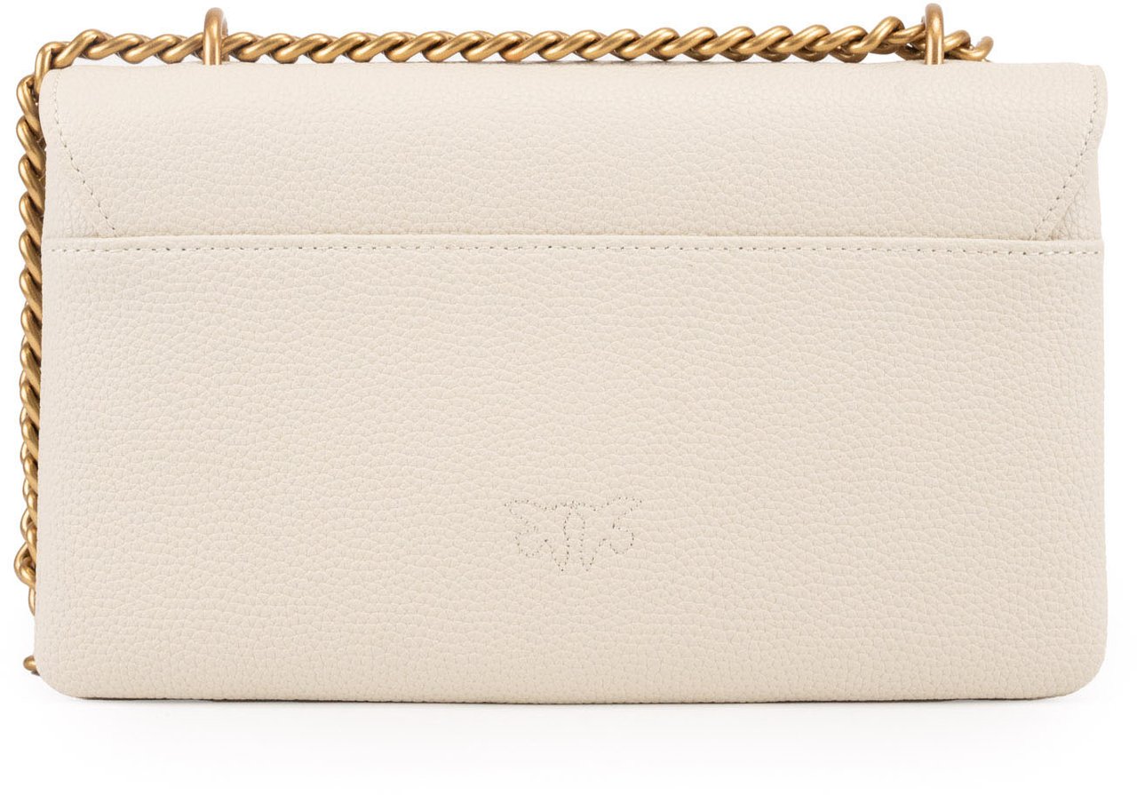 Pinko Bags Bianco Setaantique Gold Goud
