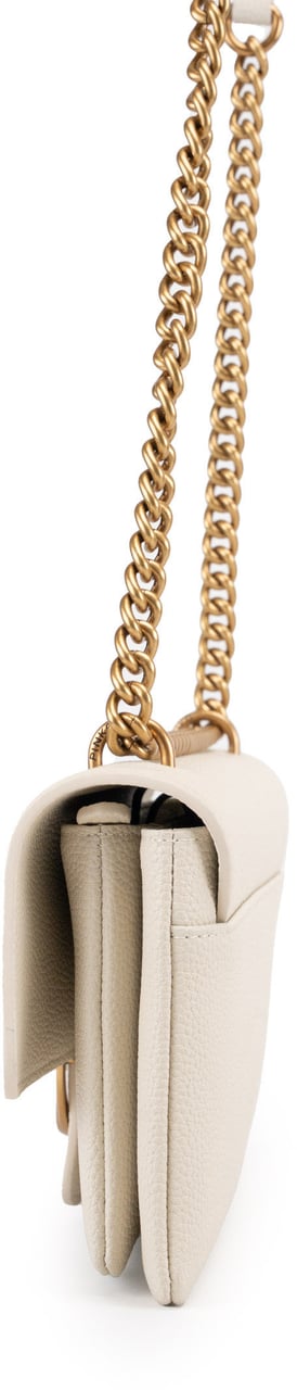 Pinko Bags Bianco Setaantique Gold Goud