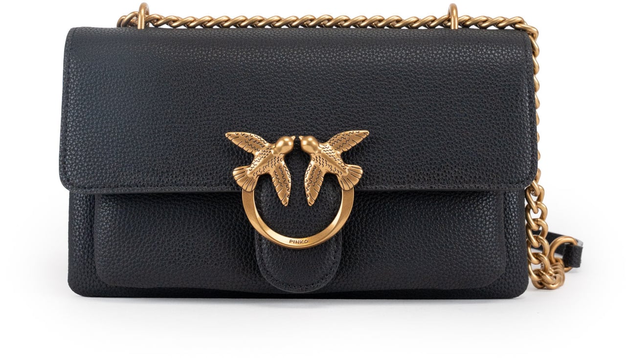Pinko Bags Neroantique Gold Goud