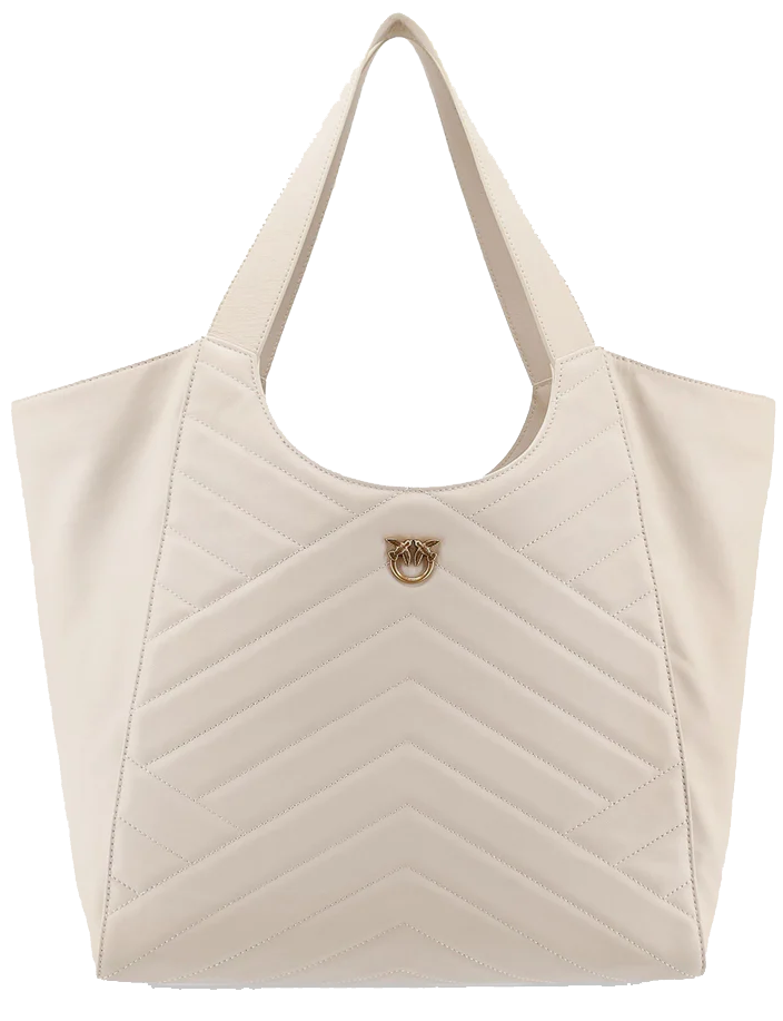 Pinko Bags Bianco Setaantique Gold Goud