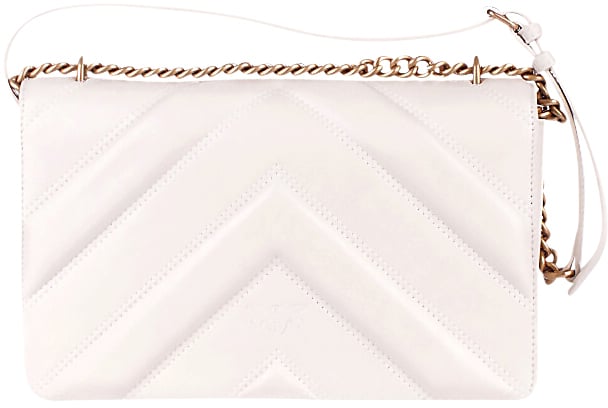 Pinko Bags Bianco Seta Wit