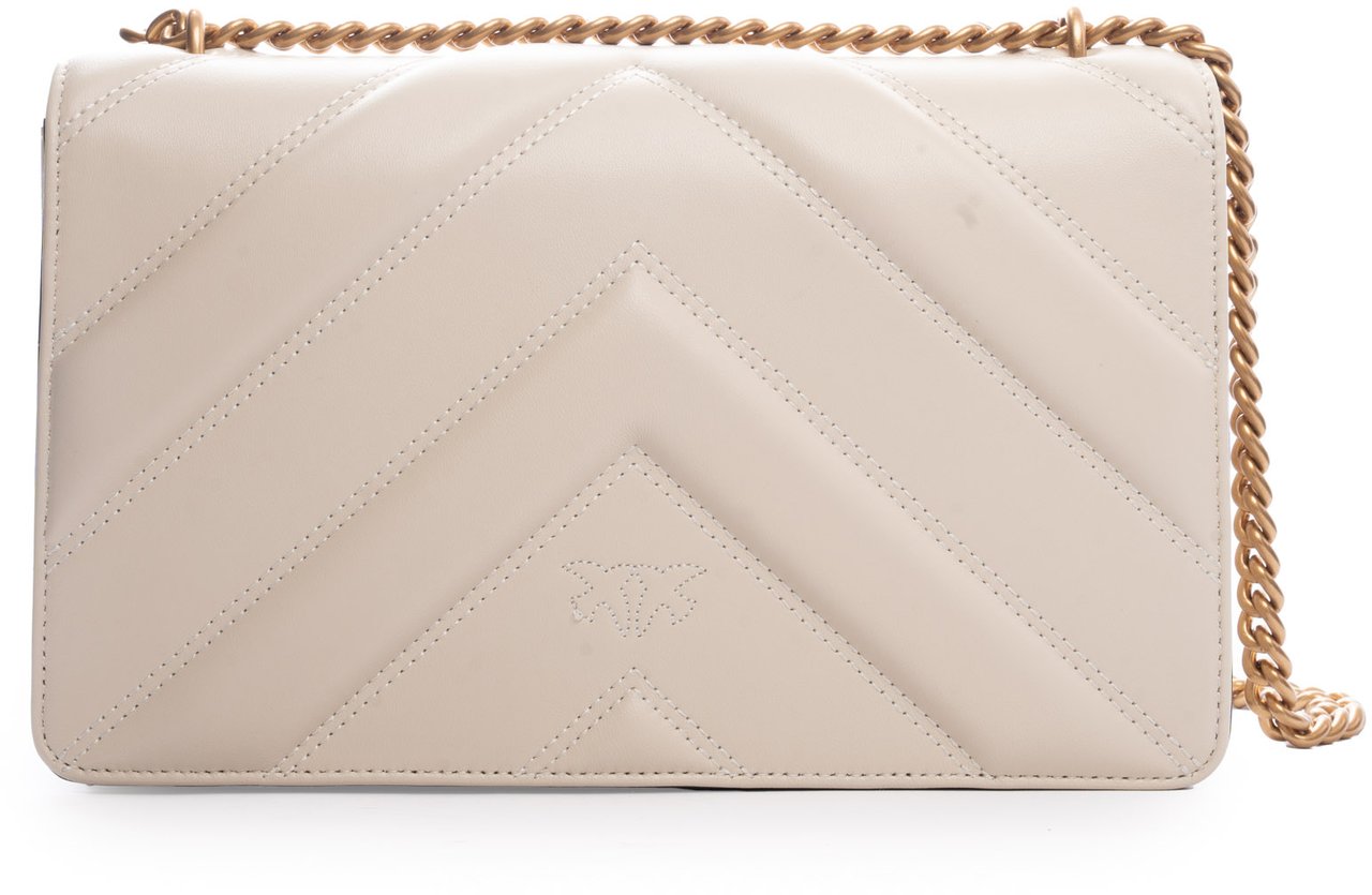 Pinko Bags Bianco Setaantique Gold Goud