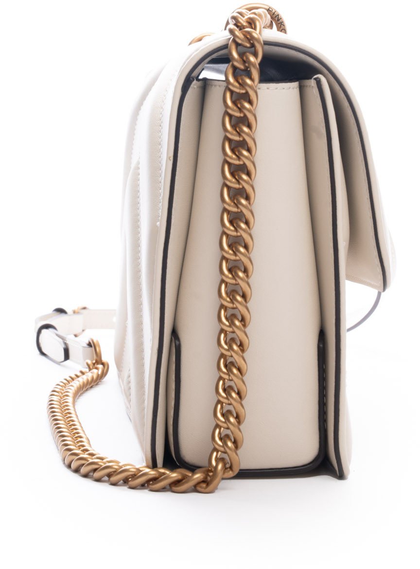 Pinko Bags Bianco Setaantique Gold Goud