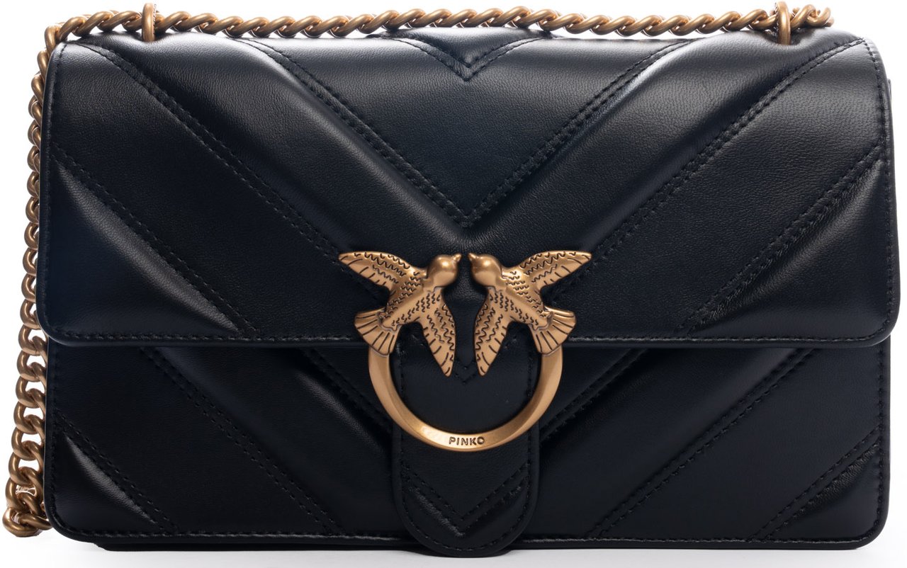 Pinko Bags Neroantique Gold Goud