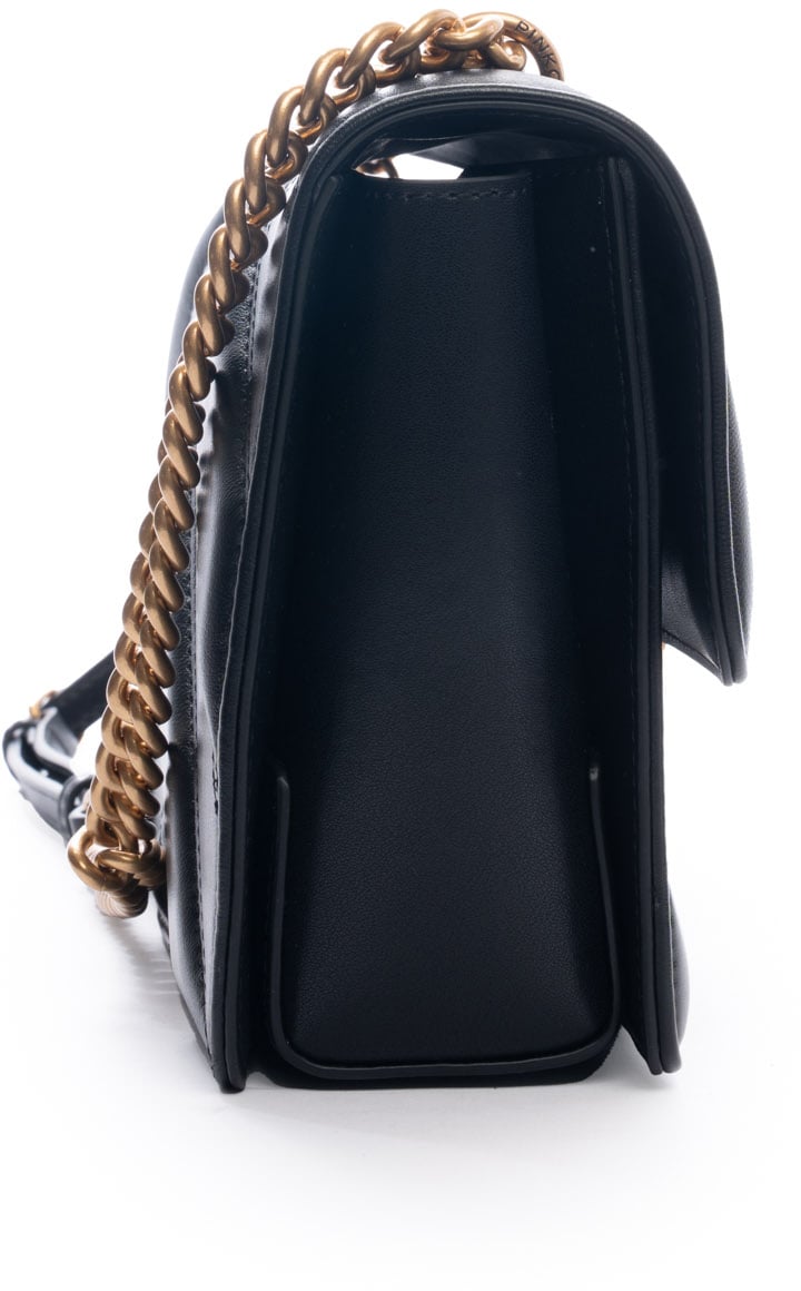 Pinko Bags Neroantique Gold Goud