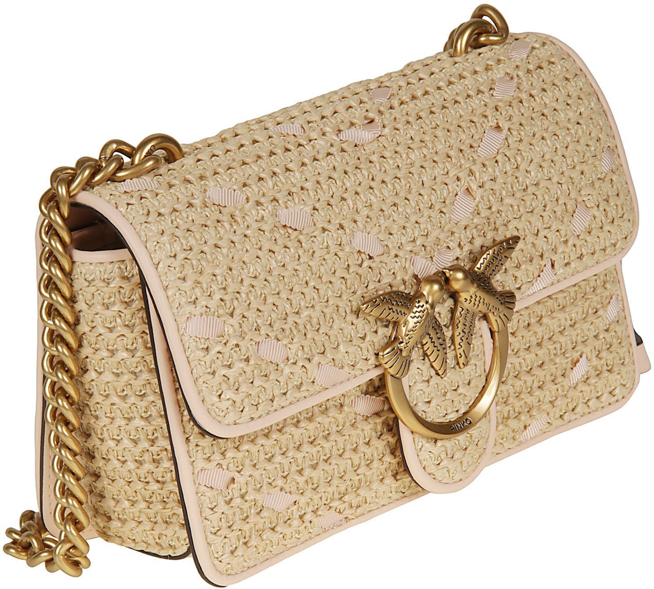 Pinko Love One Mini Light Bag Nude Beige