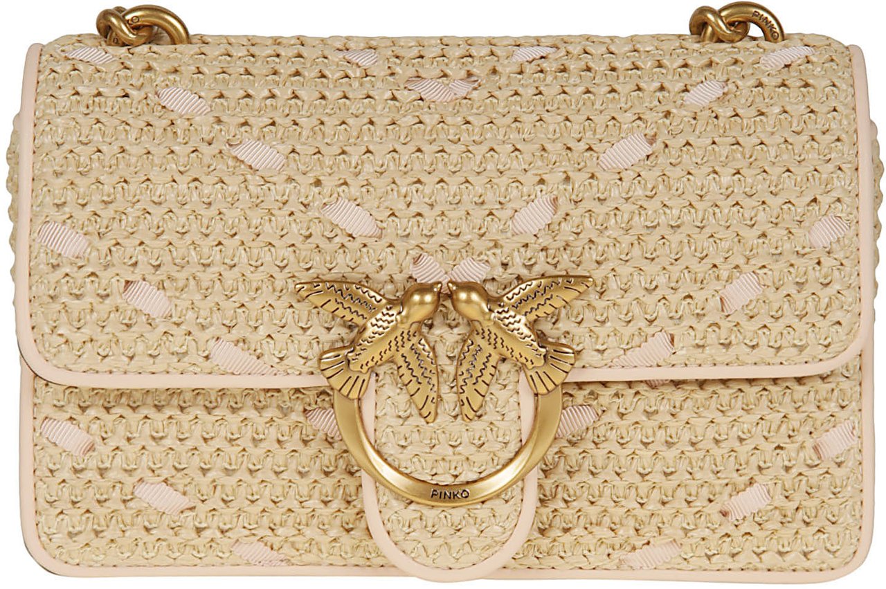 Pinko Love One Mini Light Bag Nude Beige