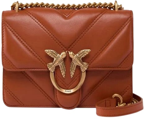 Pinko Love Bag Borse Mattone Antique Gold Goud
