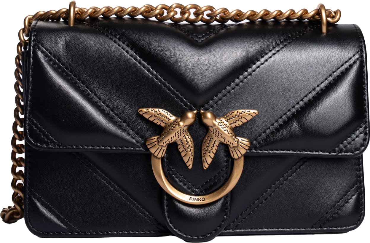 Pinko Bags Neroantique Gold Goud