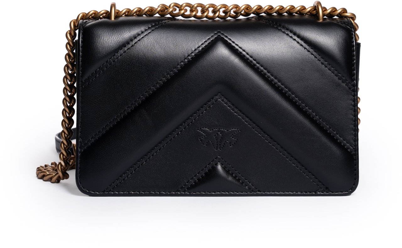 Pinko Bags Neroantique Gold Goud