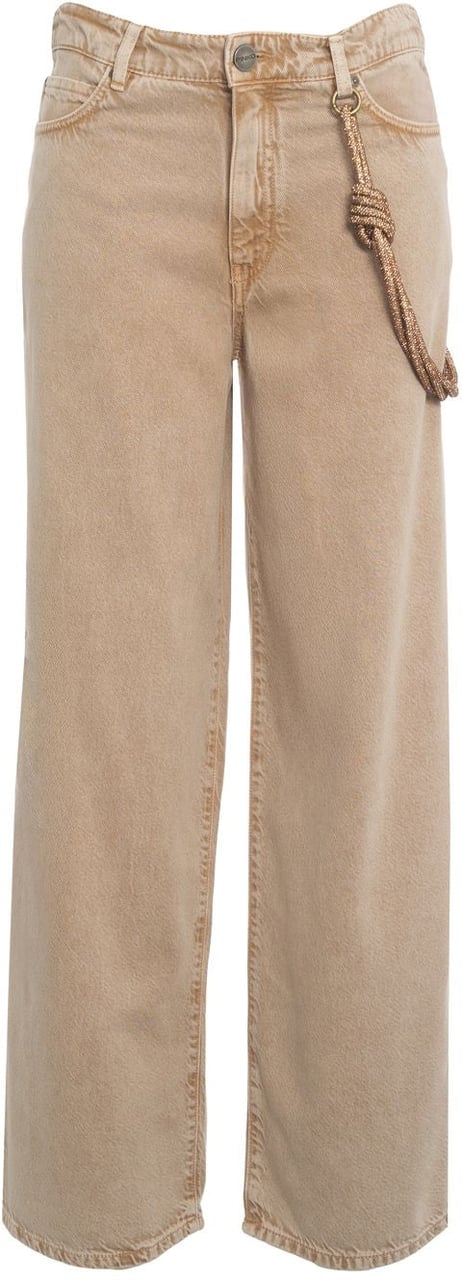 Pinko Loose fit jeans 'Lauryn' Beige