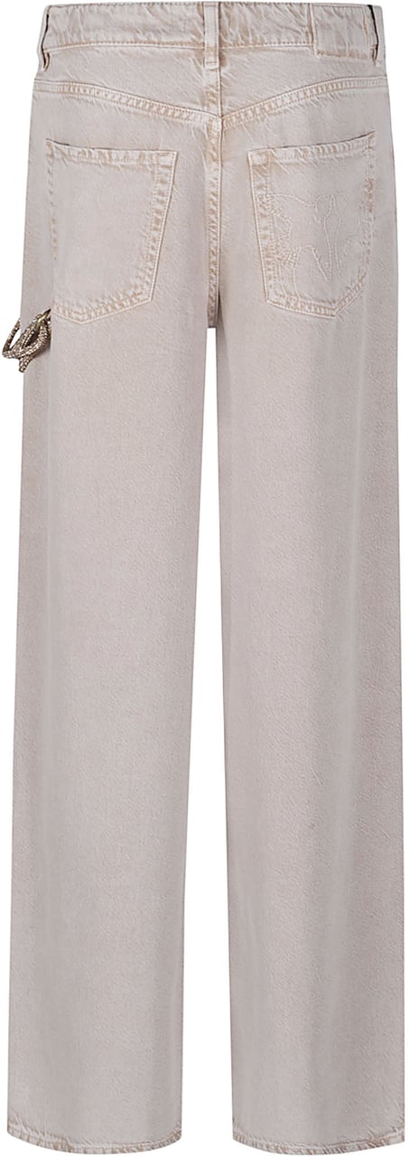 Pinko Lauryn Loose Jeans Nude Beige