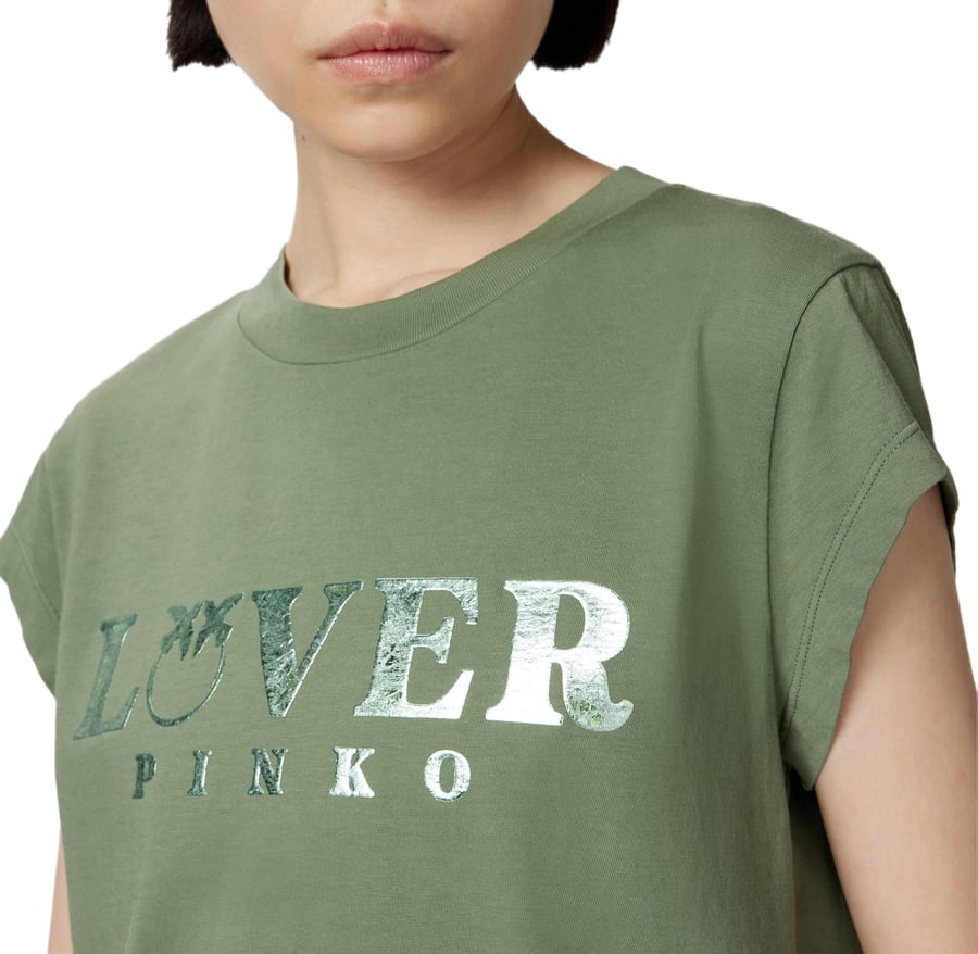 Pinko T-shirts Green Groen