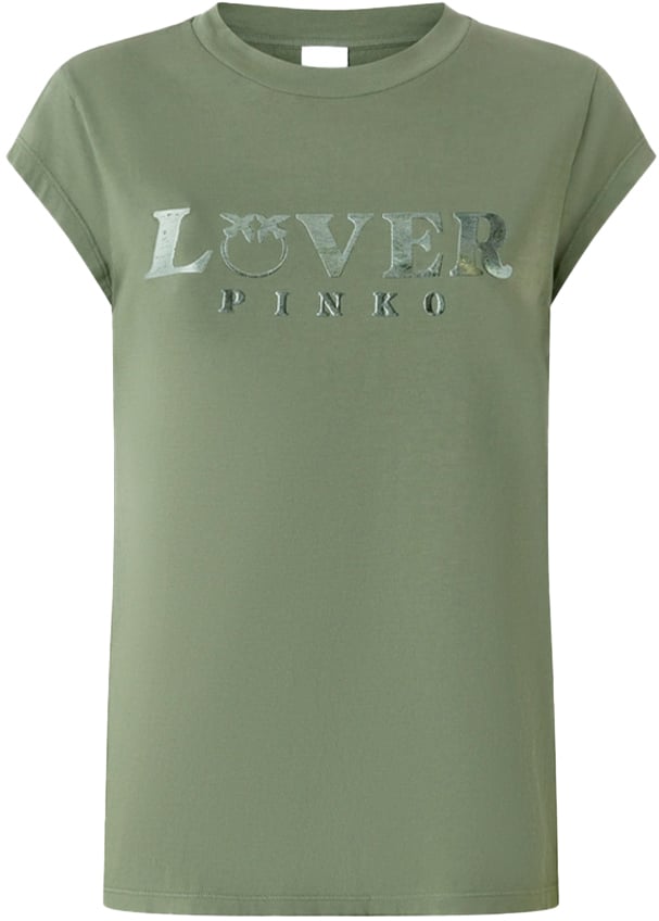 Pinko T-shirts Green Groen